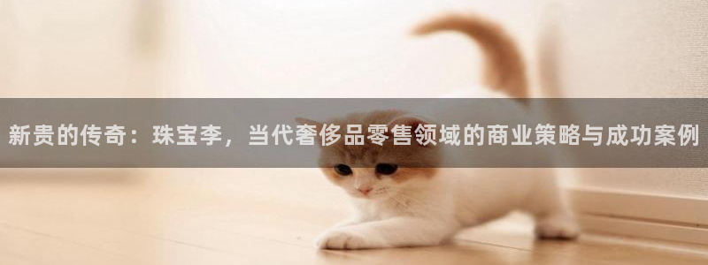 新宝5分彩：新贵的传奇：珠宝李，当代奢侈品零售领域的商业策略与成功案例