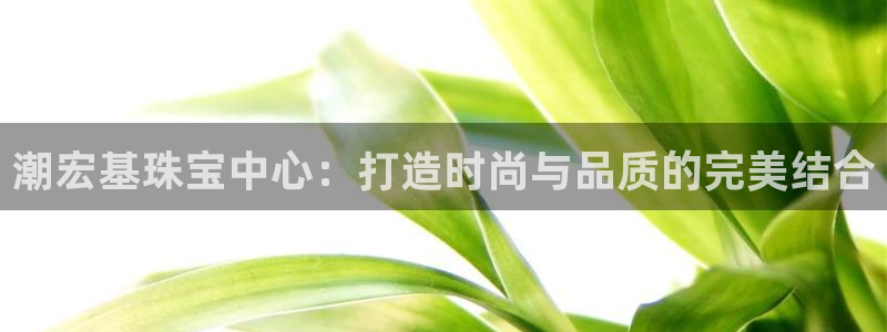 新宝5日740005蔻：潮宏基珠宝中心：打造时尚与品质的完美结合