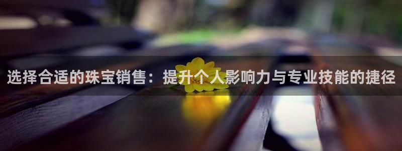 新宝5为啥开：选择合适的珠宝销售：提升个人影响力与专业技能的捷径
