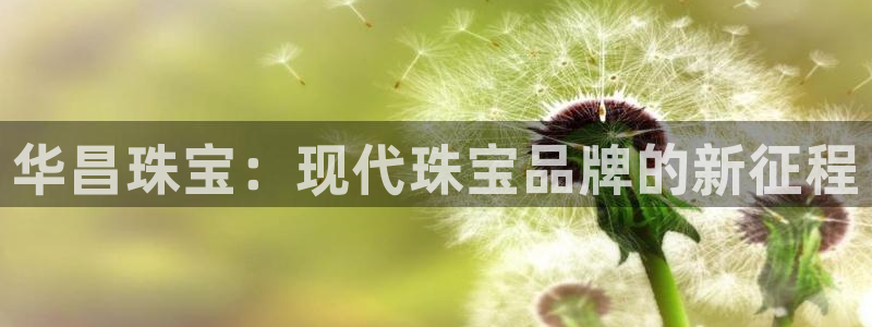 新宝5彩票娱乐平台：华昌珠宝：现代珠宝品牌的新征程