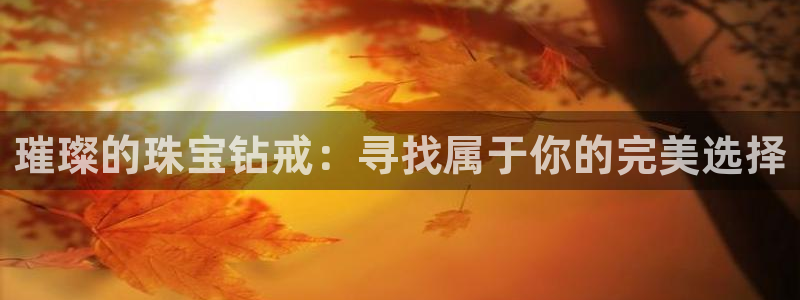 新宝5测速在线：璀璨的珠宝钻戒：寻找属于你的完美选择
