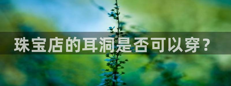 新宝5网站：珠宝店的耳洞是否可以穿？