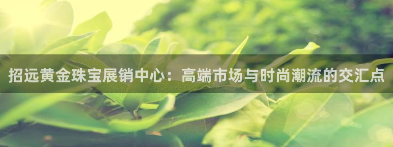 新宝5户端：招远黄金珠宝展销中心：高端市场与时尚潮流的交汇点