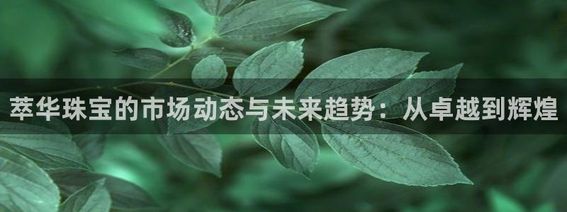 新宝5手机版登录：萃华珠宝的市场动态与未来趋势：从卓越到辉煌