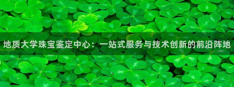 新宝5娱乐平台：地质大学珠宝鉴定中心：一站式服务与技术创新的前沿阵地